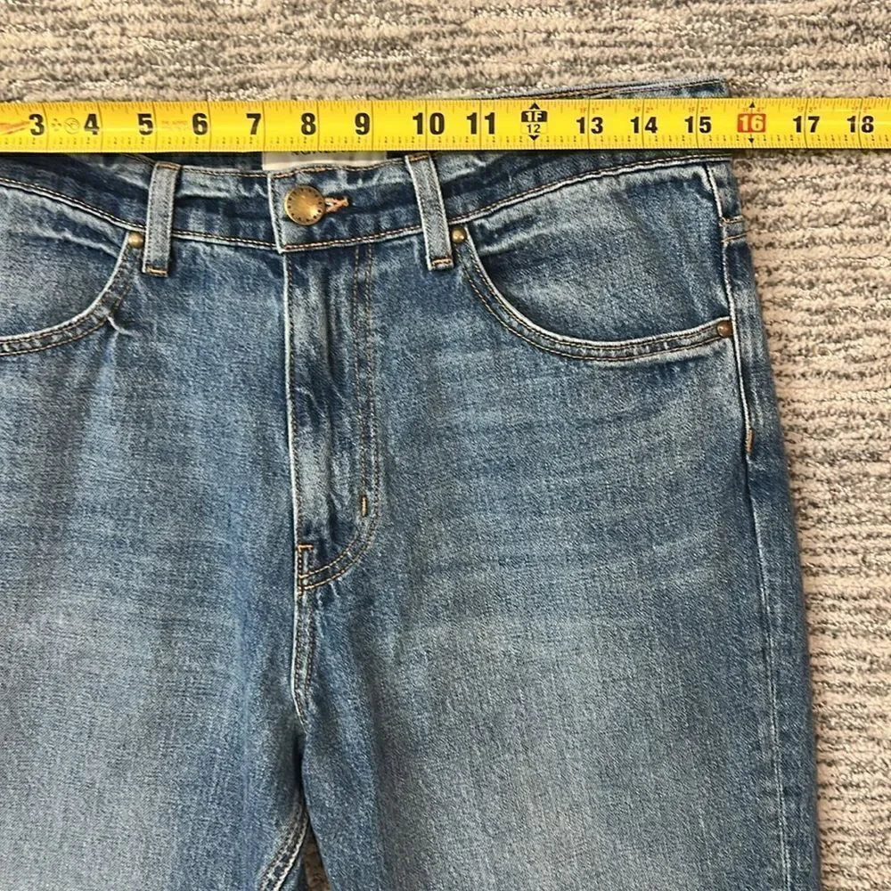 The Great.  THE SLOUCH TAPER JEAN Darker Wash Size 26 - Picture 10 of 15